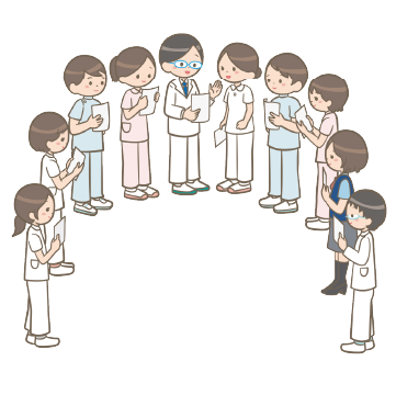 クリニックスタッフイメージイラスト
